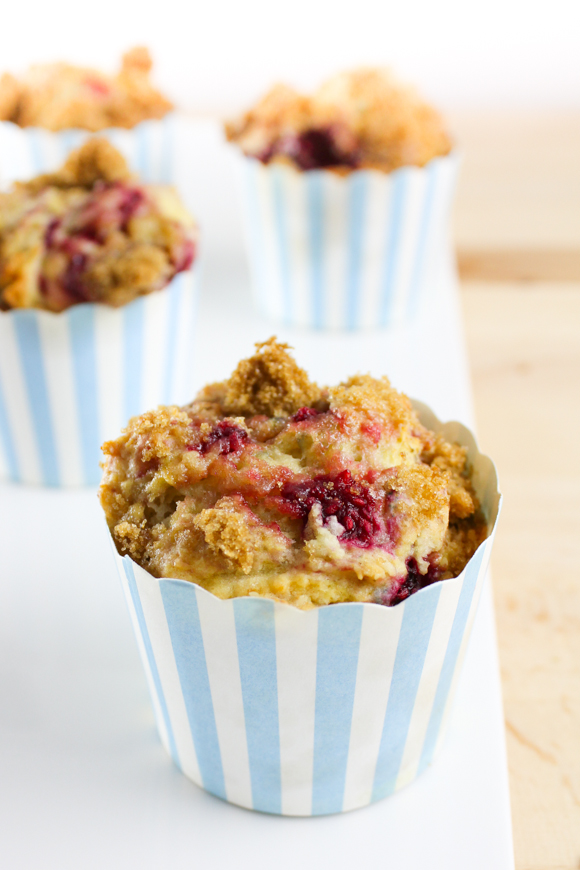 Raspberry Yogurt Muffins-1