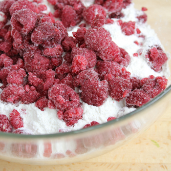 Raspberry Yogurt Muffins how to-3