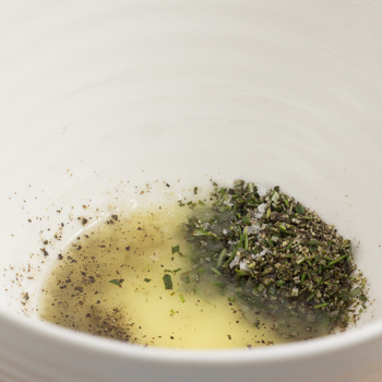 rosemary, margarine, and spices