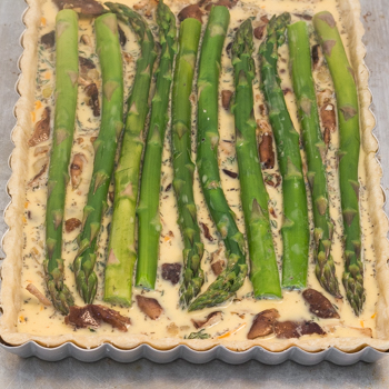 Asparagus Mushroom Quiche - how to (12 of 12)